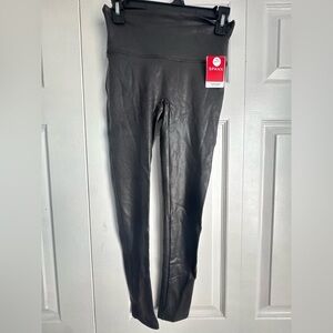 SPANX Black Shiny Leggings